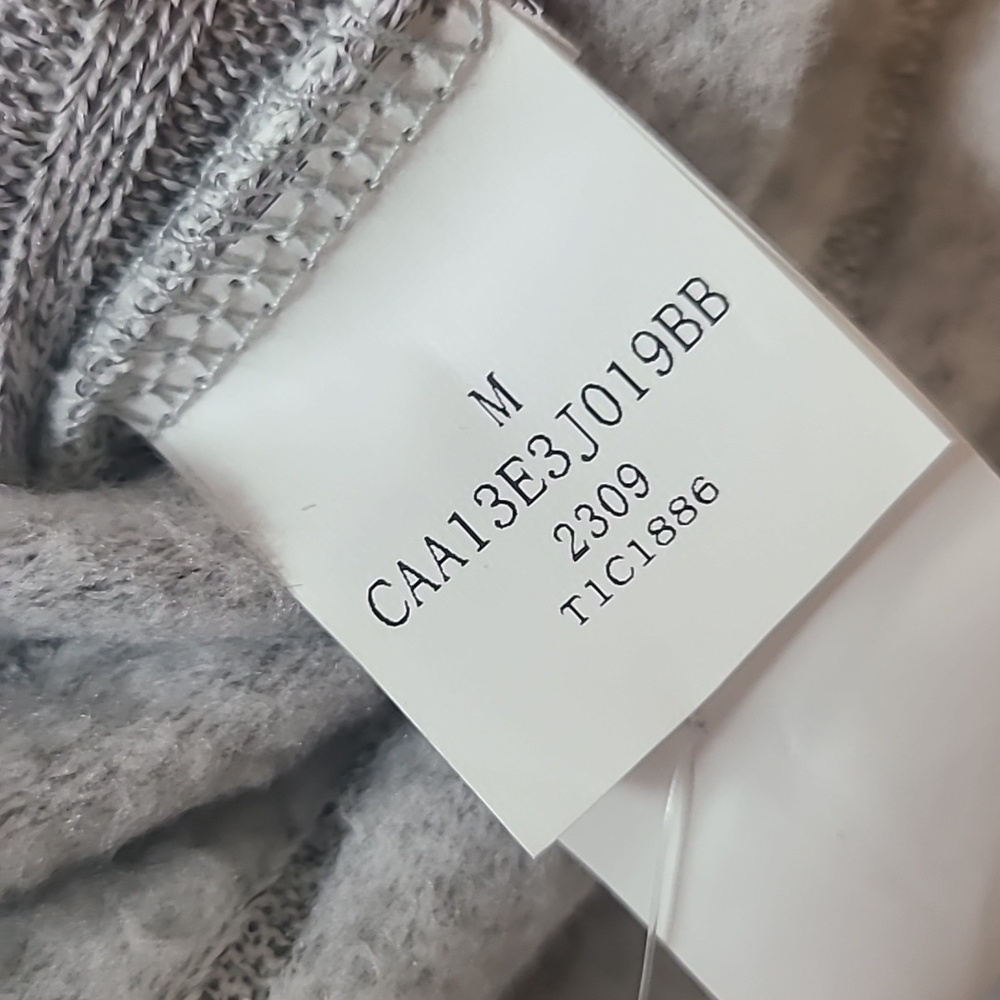 Cupshe Silver Mist Ribbed Drawstring Jumpsuit Med.  New - Picture 6 of 8